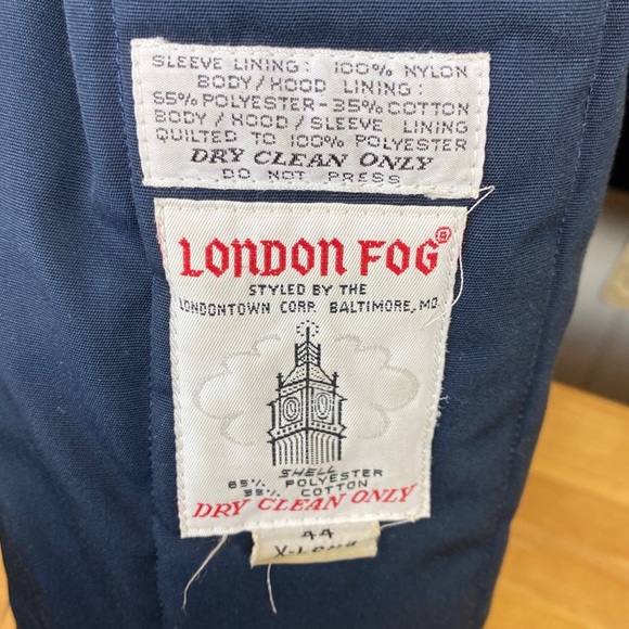 London Fog Outdoors Unlimited Tan Quilted Heavy Winter Jacket w/ Hood 44 X-Long - Picture 7 of 8